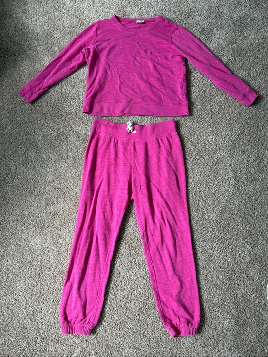 J. Crew Sweaters - 100% Cotton J.Crew 2 piece Re-imagined Hot Pink Sweatsuit